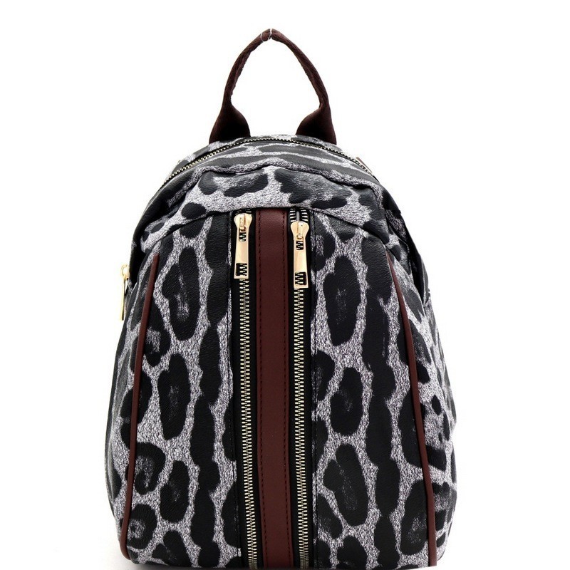 leopard print rucksack